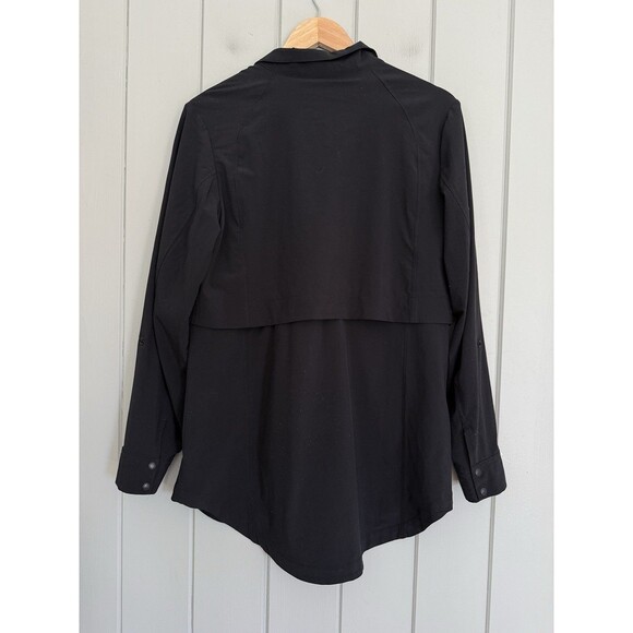 Eddie Bauer Lightweight Departure Jacket Full Zip M Medium Hiking Fishing Black - Picture 5 of 6